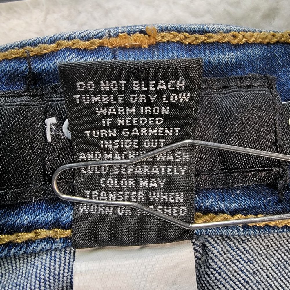 Torrid Plus Size Dark Blue Denim Stretch Mid Rise Cropped Straight Jeans - Picture 14 of 15